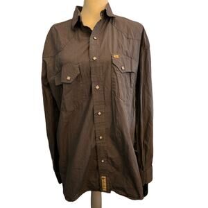 Larry Mahan Cowboy Collection Diamond Western Pearl Snap Shirt, Size Large